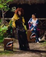 Sprayground Trolley Sharks In Paris Wtf Bubbly Brown Check Carry-on Luggage - immagine 6