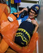 Sprayground Zaino Pyramid Stencil Shark Backpack - immagine 8