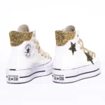 Platform Hi White Snake Gold Stars - immagine 4