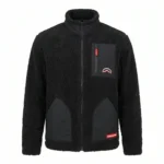 Sprayground Giubotto Black Puffer Monogram Teddy Jacket Blk