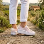 Platform Low Move Pink Pizzo Perle - immagine 2