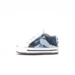 All Star Hi White Denim Camo Culla