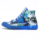All Star Hi Blue Paint Teschi e Fiori