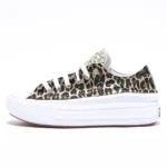 Platform Low Move White Leo Gold