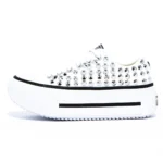 Platform Double Stack Low White Borchie