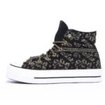 Platform Hi Black Gold Pizzo
