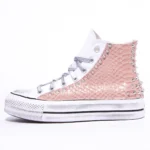 Platform Hi White Cocco Pink