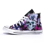 All Star Hi Black Teschi e Fiori
