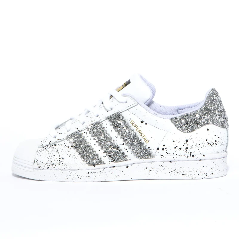 adidas gazelle silver green womens Airbrush Piano Shoes 11.5 Mens / 12.5 Womens
