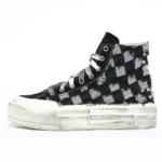 Platform Cruise Hi Black Destroy Denim