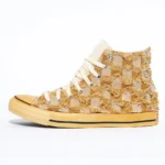 All Star Hi Dyeing Yellow Destroy Denim