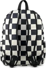 Vans Zaino Big Check Bianco Nero 22 Litri - immagine 4