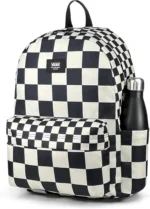 Vans Zaino Big Check Bianco Nero 22 Litri - immagine 2