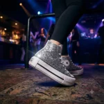 Platform Double Stack Hi White Glitter - immagine 2