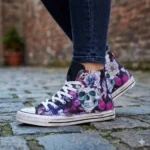 All Star Hi Black Teschi e Fiori - immagine 2
