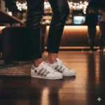 adidas gazelle silver green womens Adidas Superstar Silver Glitter Vernice main image 0