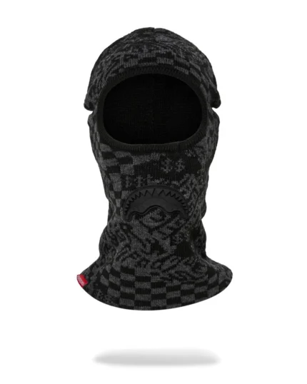 Sprayground Berretto Knit Black Warp Check Ski Mask