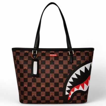 Sprayground Borsa Peeking Character Check Tote
