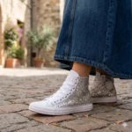 All Star hi Monocromo Glitter Silver - immagine 2