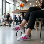 Adidas Superstar Fuxia Neon Glitter Drip - immagine 2