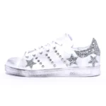 Adidas Stan Smith Back Stars Glitter Argento - 35.5