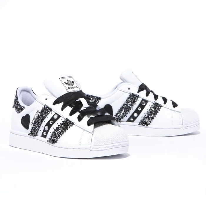 Adidas Superstar Glitter Heart Strass - immagine 3