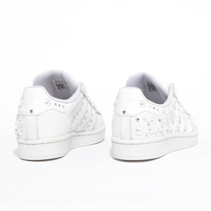 Adidas Superstar White Strass Perle - immagine 3