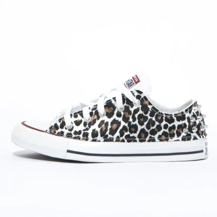 All Star Low White Animalier