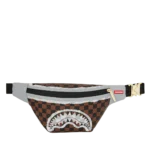 Sprayground Marsupio Cream And Brown Tear Check Savvy Crossbody