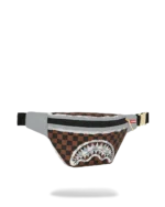 Sprayground Marsupio Cream And Brown Tear Check Savvy Crossbody - immagine 3