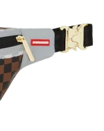 Sprayground Marsupio Cream And Brown Tear Check Savvy Crossbody - immagine 5