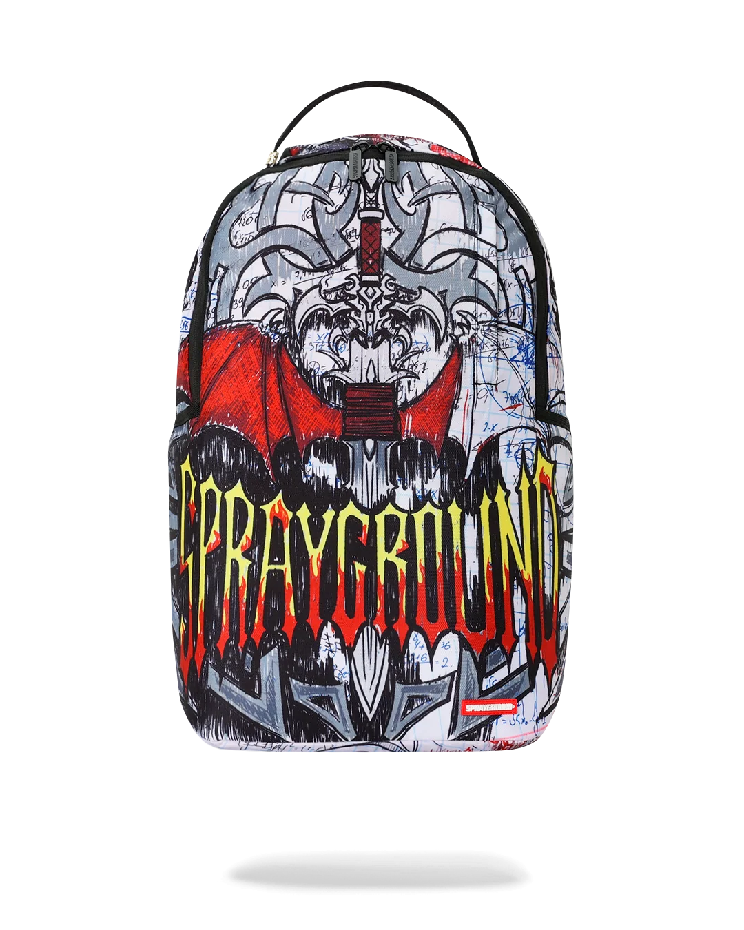 B8432_1 Sprayground Zaino Metal Logo Doodle Backpack - immagine 1