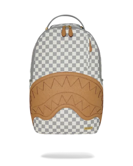 Sprayground Zaino Embossed Cream Check Backpack
