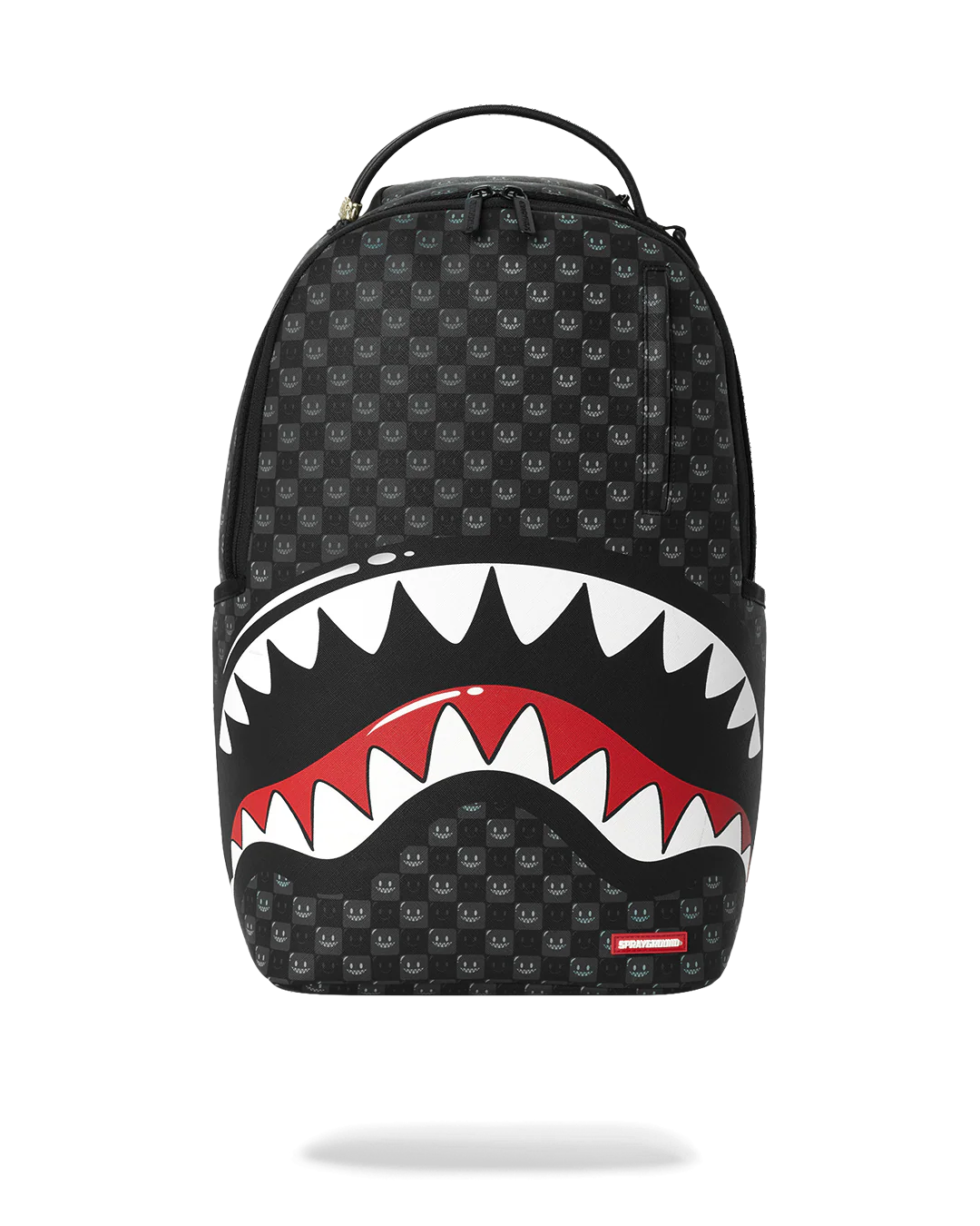 B8633_1 Sprayground Zaino Sharks In Paris Wtf Bubbly Black Check Backpack - immagine 1