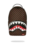 Sprayground Zaino Sharks In Paris Wtf Bubble Brown Check Backpack