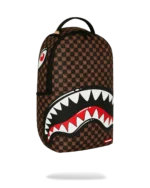 Sprayground Zaino Sharks In Paris Wtf Bubble Brown Check Backpack - immagine 3