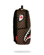 Sprayground Zaino Sharks In Paris Wtf Bubble Brown Check Backpack - immagine 5