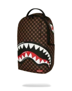 Sprayground Zaino Sharks In Paris Wtf Bubble Brown Check Backpack - immagine 9
