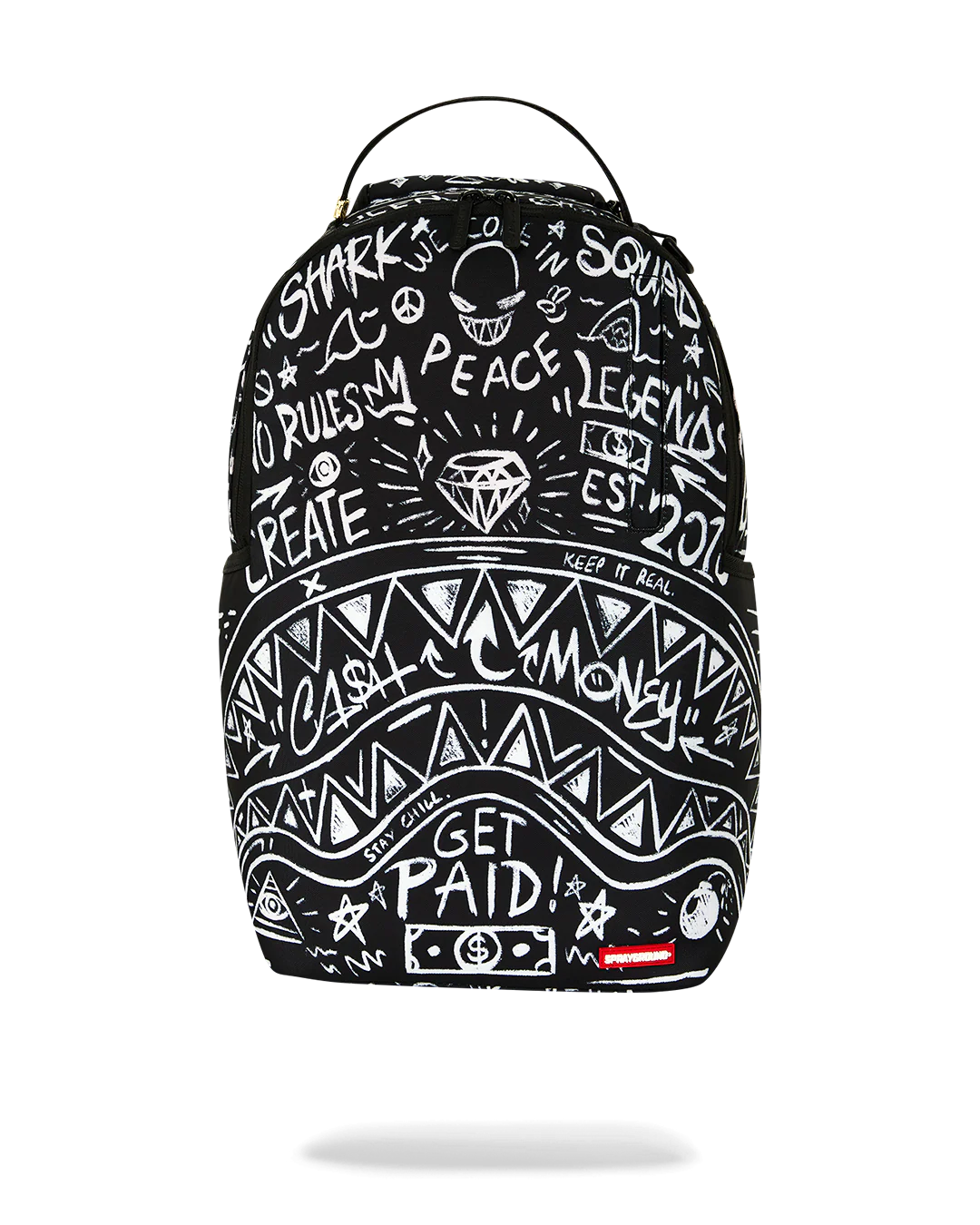 B8666_1 Sprayground Zaino Crazy Thoughts Backpack - immagine 1