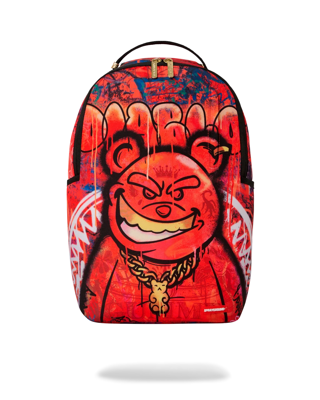 B8890_1 Sprayground Zaino Diablo Mural Fire Backpack - immagine 1