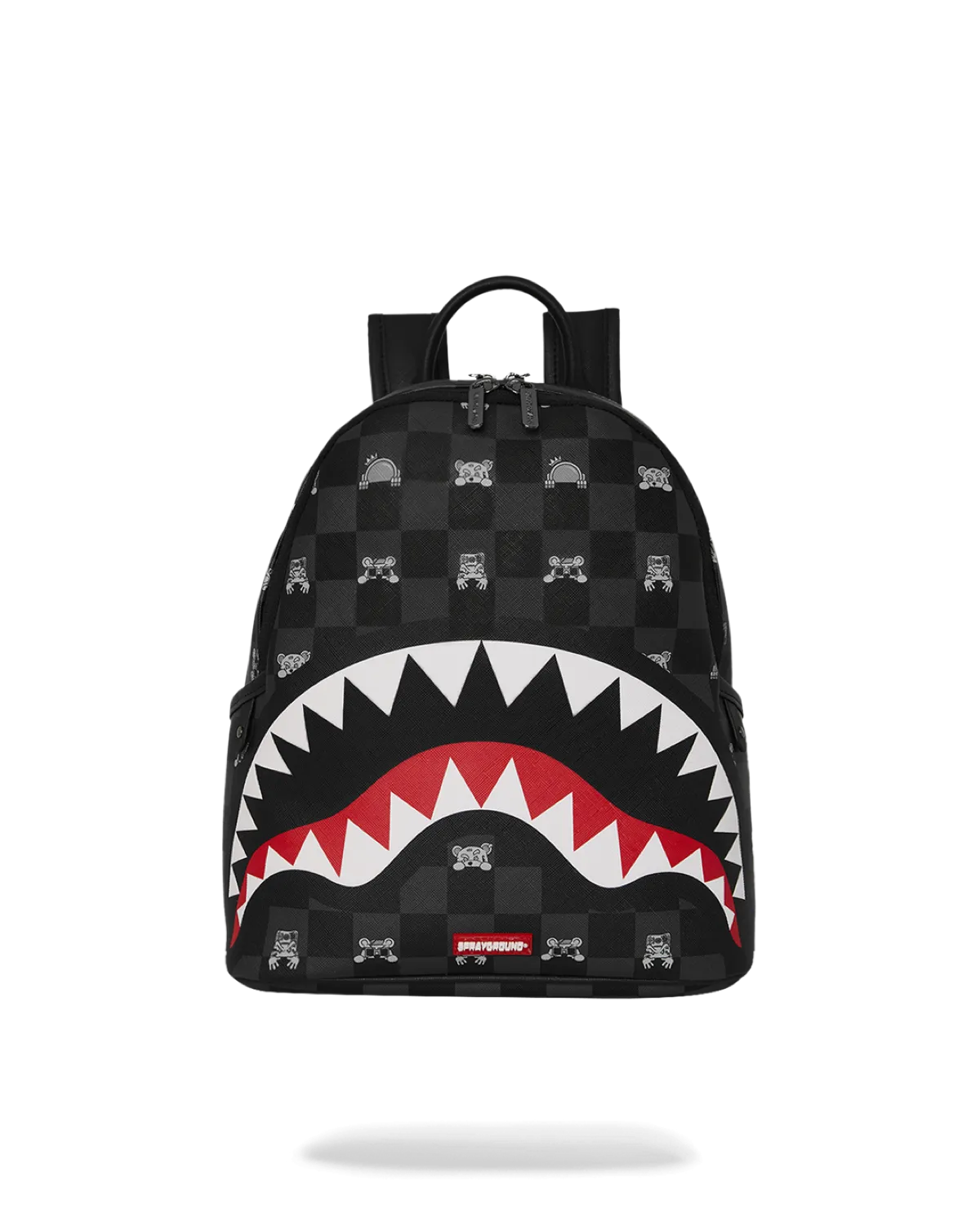 Sprayground Zaino Gray Peeking Character Check Savage Backpack