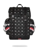 Sprayground Zaino Gray Peeking Character Monte Carlo Check Backpack