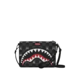 Sprayground Pochette Gray Peeking Character Crossover Clutch