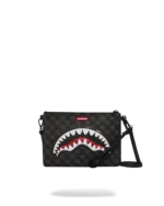 Sprayground Sharks In Paris Balloon Black Crossover Clutch