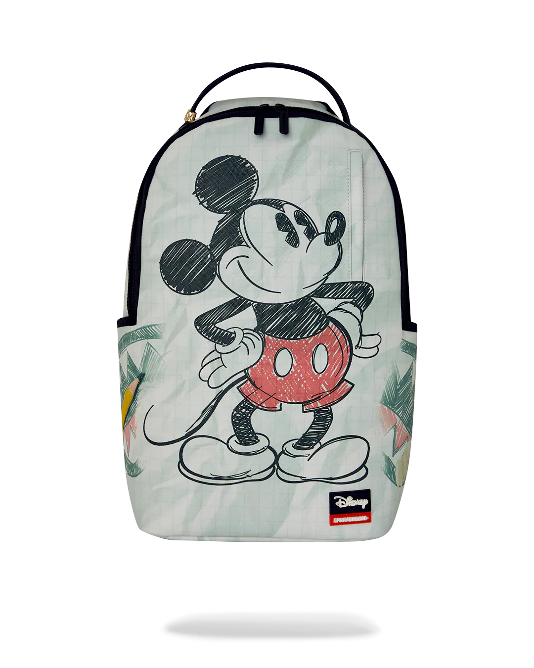 B9128_1 Sprayground Zaino Disney Old School Mickey Sketch Backpack - immagine 1
