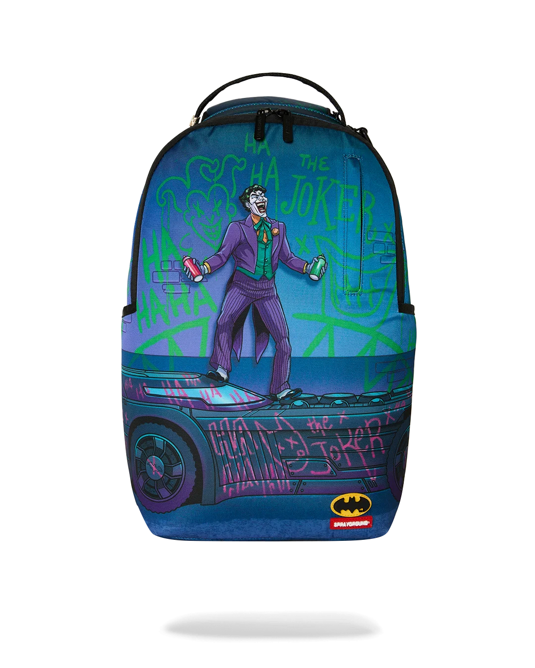 B9286_1 Sprayground Zaino Zaino Dc Joker Tagged Up Batmobile Backpack - immagine 1