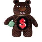 Sprayground Zaino Sharks In Paris Wtf Bubble Brown Check Moneybear Backpack