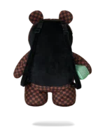 Sprayground Zaino Sharks In Paris Wtf Bubble Brown Check Moneybear Backpack - immagine 7