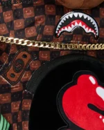 Sprayground Zaino Sharks In Paris Wtf Bubble Brown Check Moneybear Backpack - immagine 9