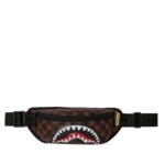 Sprayground Marsupio Sharks In Paris Wtf Bubble Brown Check Crossbody